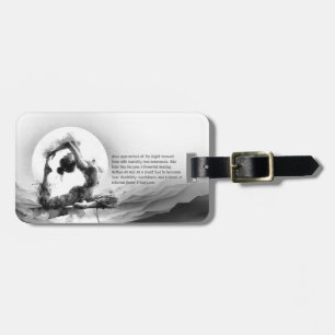 Yoga Reiki One-Legged Kung Pigeon Pose Watercolor Bagagebricka