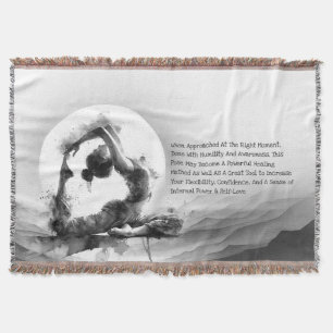 Yoga Reiki One-Legged Kung Pigeon Pose Watercolor Filt