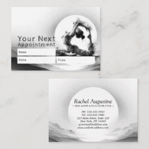 Yoga Reiki One-Legged Kung Pigeon Pose Watercolor Tidsbeställning Kort