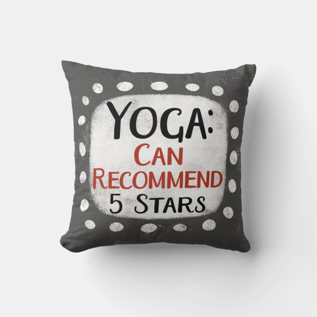 Yoga Review 5 Stars Dekorativ kudde (Framsida)