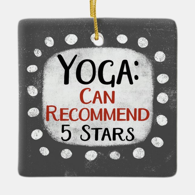 Yoga Review 5 Stars Ornament (Framsida)