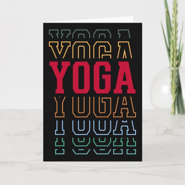 Yoga Rolig Lagertext Instruktör Coach _1  Kort (Framsida)