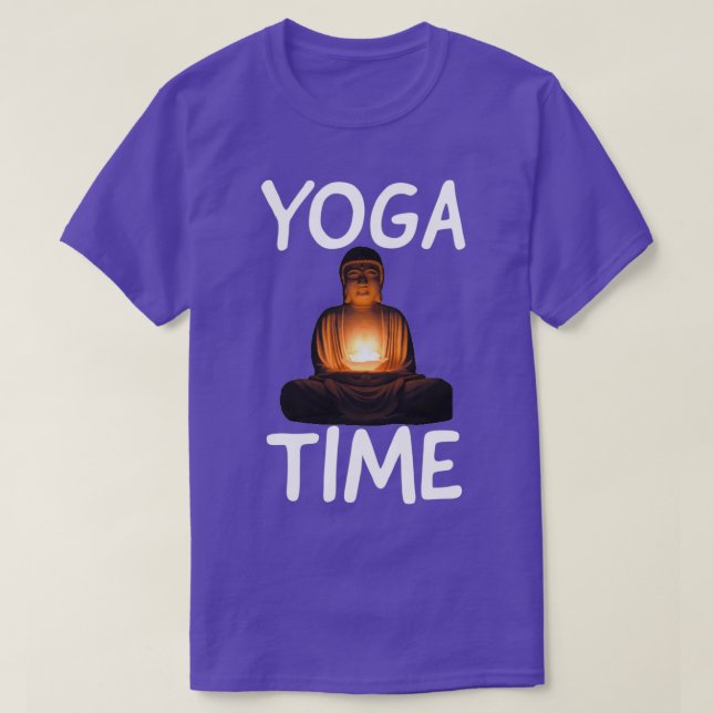 yoga roligt yoga-tid 9 t shirt (Design framsida)