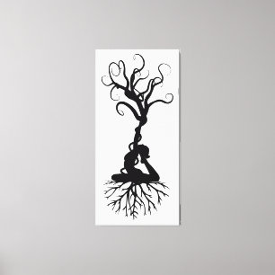 Yoga Roots Canvastryck