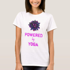 *~* YOGA Rosa Lila Crystal Sphere Women White T Shirt