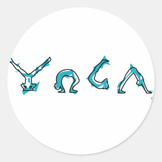 Yoga Runt Klistermärke