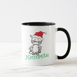 Yoga Santa Cat Gifts Mugg