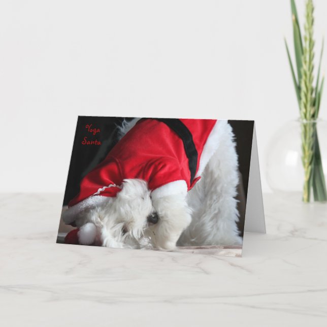 Yoga Santa Helgkort (Framsida)