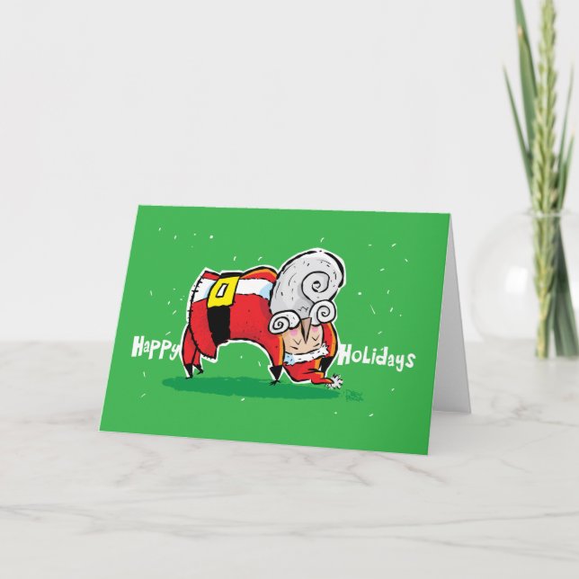 Yoga Santa Helgkort (Framsida)
