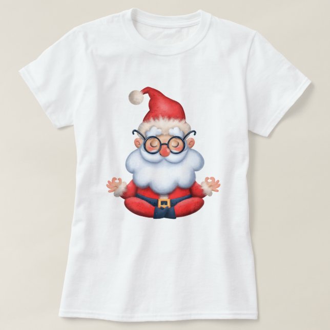Yoga Santa jul T-Shirt (Design framsida)