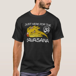 Yoga Savasana Parrot Gult Lutino Kakariki T Shirt
