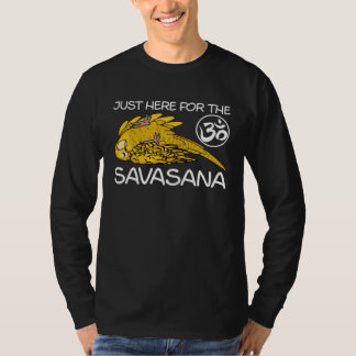 Yoga Savasana Parrot Yellow Lutino Budgie Budgerig T Shirt