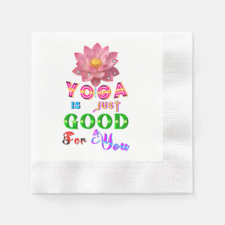 Yoga serviser är bara bra för dig pappersservett
