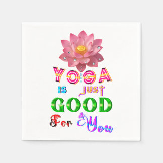 Yoga serviser är bara bra för dig pappersservett