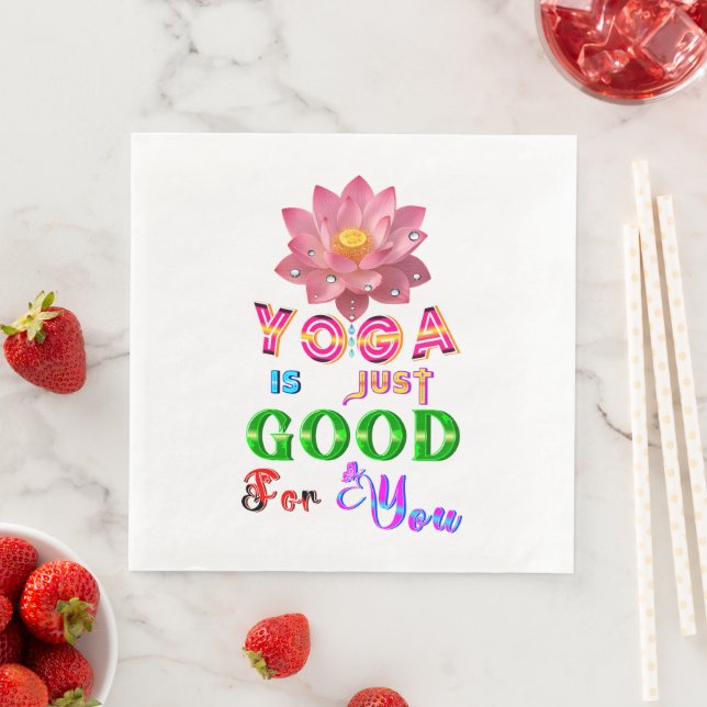Yoga serviser är bara bra för dig pappersservett (Insitu)