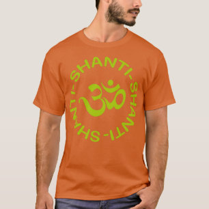 Yoga Shanti Shanti Shanti Om Yoga T Shirt