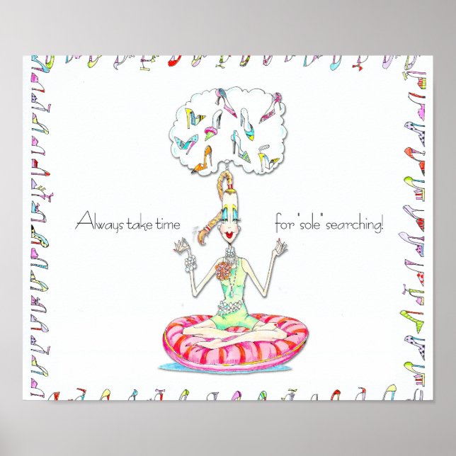 Yoga Shoes Vanity Poster (Framsidan)