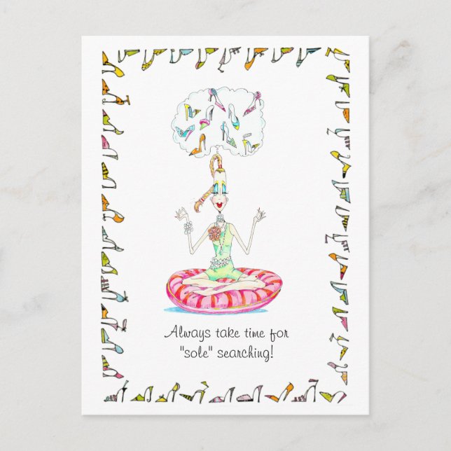 Yoga Shoes-vykort Vykort (Framsida)