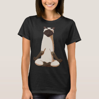 Yoga Siamese Cat T Shirt