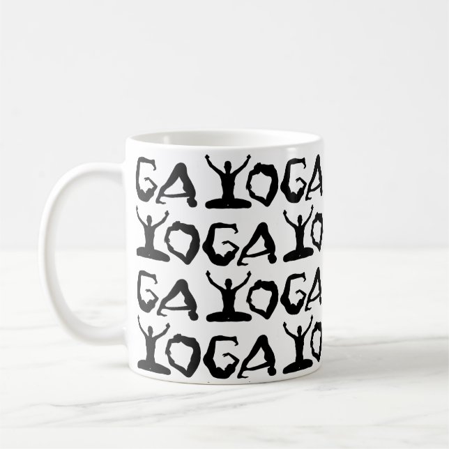 Yoga Silhouettes Kaffemugg (Vänster)