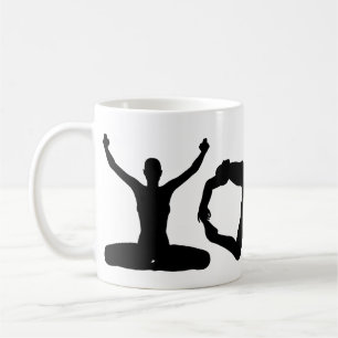Yoga Silhouettes Kaffemugg