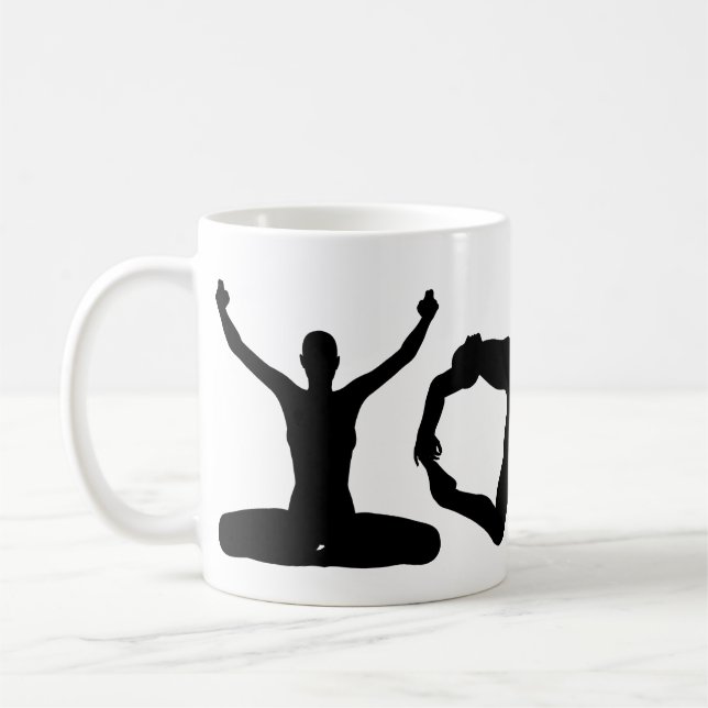 Yoga Silhouettes Kaffemugg (Vänster)