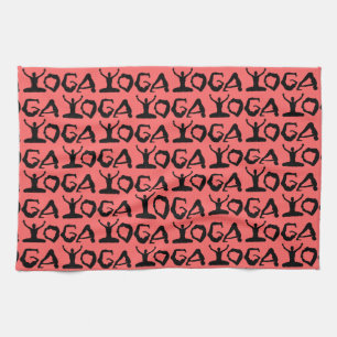 Yoga Silhouettes Kökshandduk