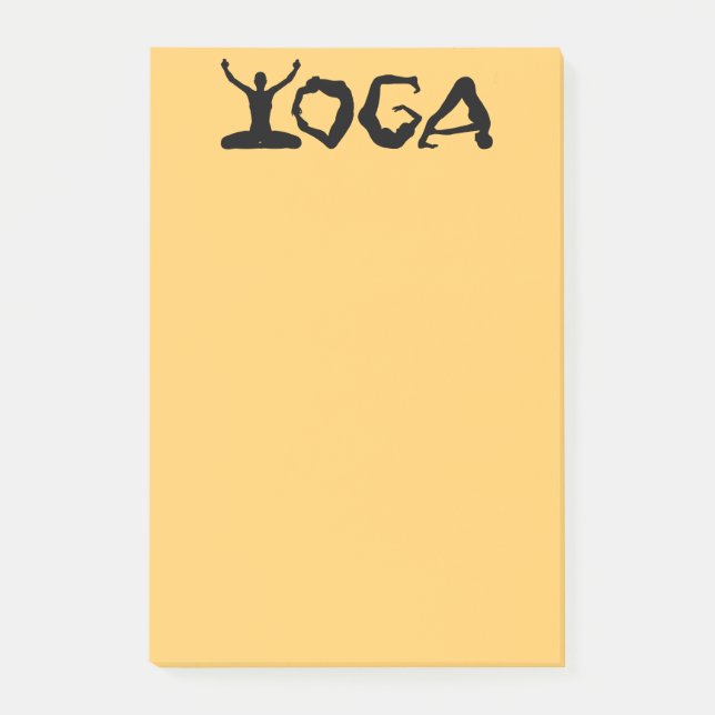 Yoga Silhouettes Post-it Block (Framsida)