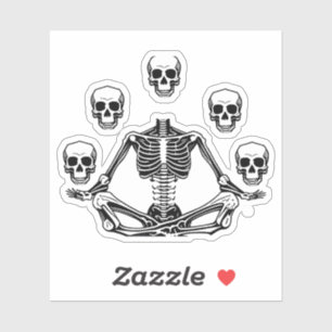 Yoga Skeleton Klistermärken