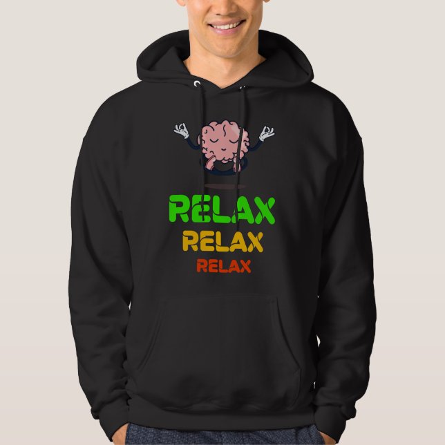 Yoga Slappna av Hoodie (Framsida)