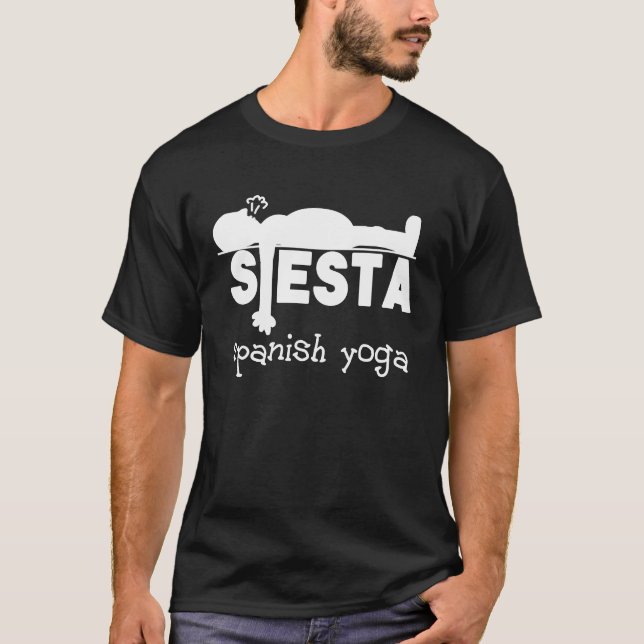 Yoga & Sleeping Roligt Spain Siesta T Shirt (Framsida)