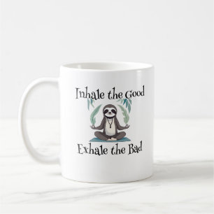 Yoga Sloth Mugg for Meditation