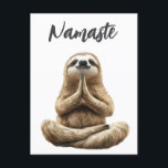 Yoga Sloth Namaste Vykort<br><div class="desc">Den här designen kan vara personlig i det område som tillhandahålls genom att ändra fotot och/eller text. Du kan också anpassa den genom att klicka för att anpassa ytterligare alternativ och ta bort eller ändra färg i bakgrunden, lägga till text, ändra texten färg eller stil eller ta bort texten för...</div>