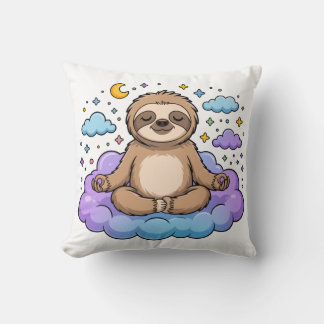 Yoga Sloth Poser Kudde