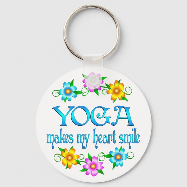 Yoga Smiles Nyckelring (Framsida)