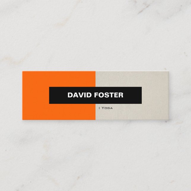 Yoga - Snyggt för enkel Elegant Mini Visitkort (Framsida)