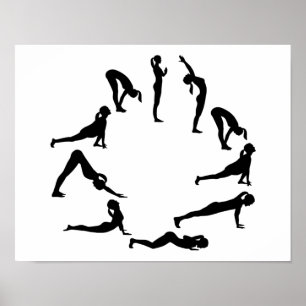 Yoga sol salute poster