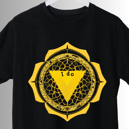 Yoga Solar Plexus Symbol Gult Manipura Chakra T Shirt