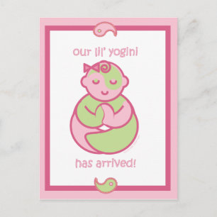 Yoga Speak Baby : Lil' Yogini Postkort Meddelande Vykort