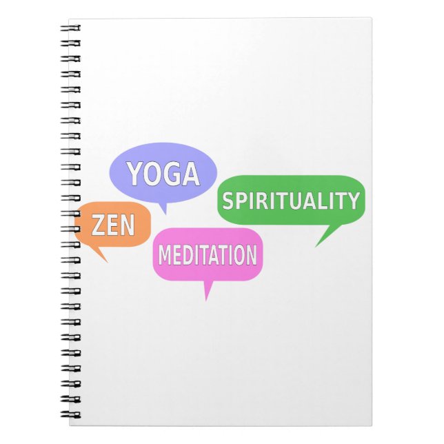 Yoga Spirituality Zen Meditation Tal Anteckningsbok (Framsidan)