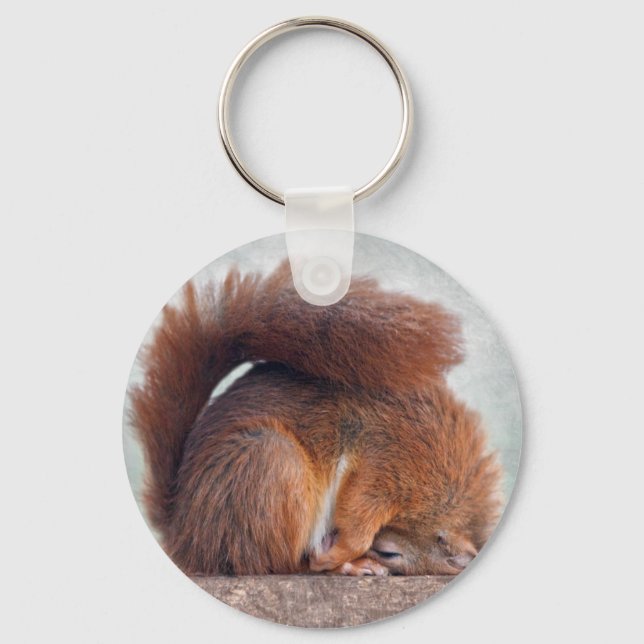 Yoga Squirrel Nyckelring (Framsida)
