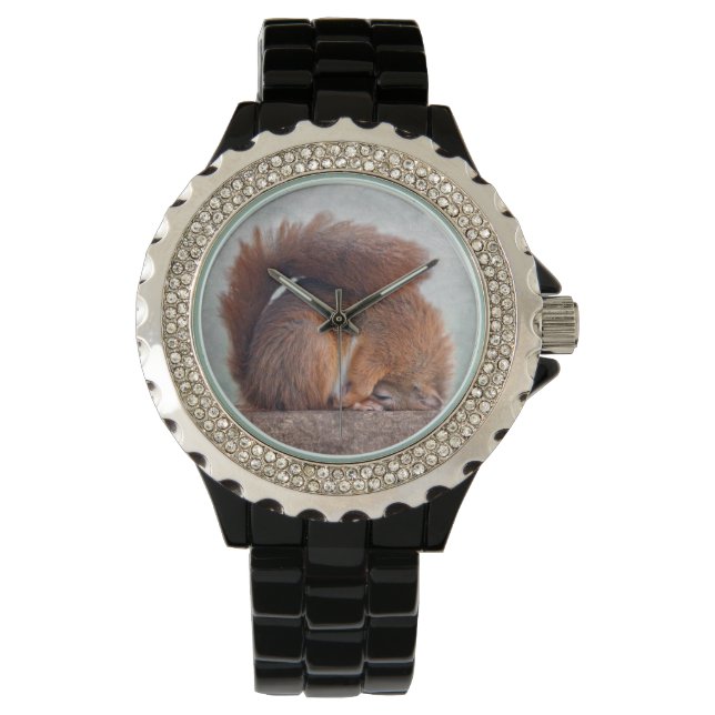 Yoga Squirrel Watch Armbandsur (Framsida)