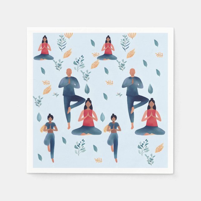 Yoga stämning  pappersservett (Framsidan)