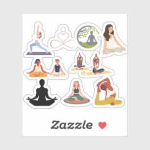 YOGA STICKER KLISTERMÄRKEN
