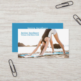 Yoga Stretch Fitness Affärskort Visitkort