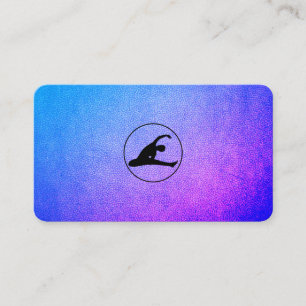 Yoga Stretching Icon Visitkort