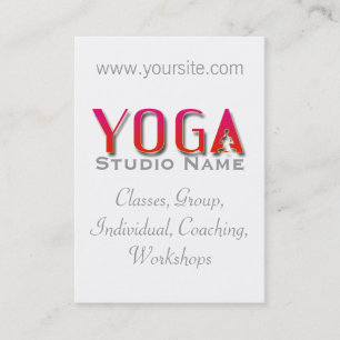 Yoga Studio - Affärskort Visitkort