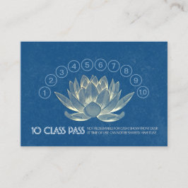 Yoga Studio Class Pass Loyalty Möte Lotus Lojalitetskort