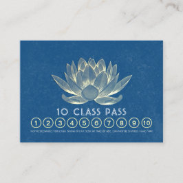 Yoga Studio Class Pass Loyalty Möte Lotus Lojalitetskort