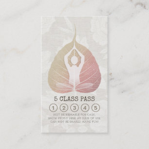 Yoga Studio Class Pass Meditation Pose Bodhi Löv Lojalitetskort